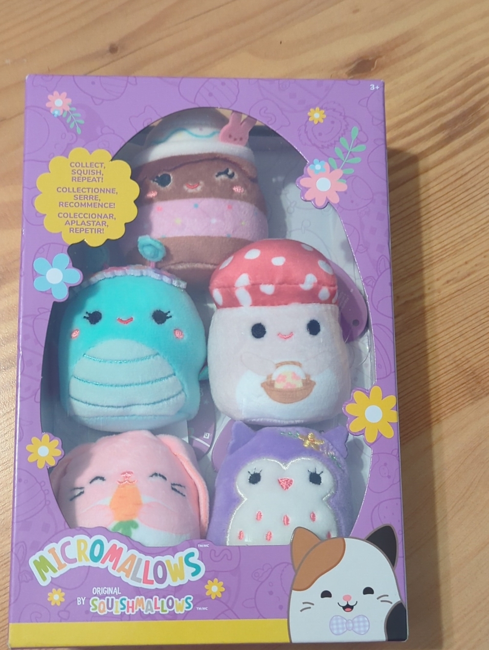 NIB Micromallows Squishmallows 5 Pack Mini Plush Set Bop Malcolm Holly